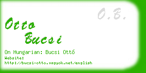 otto bucsi business card